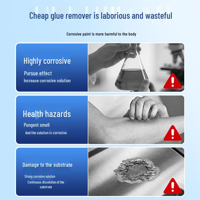 Strong Adhesive Remover - Safe for Surfaces, Eliminates Stubborn Glue Residues