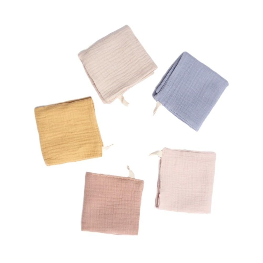 New 4-Layer Pure Cotton Baby Cotton Washcloth Soft Absorbent Square Towels Gauze Cotton Baby Towels Newborn Burp Cloth