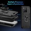 For Xiaomi 15 Pro Case PC+TPU Drop Defend Phone Cover with Ring Kickstand