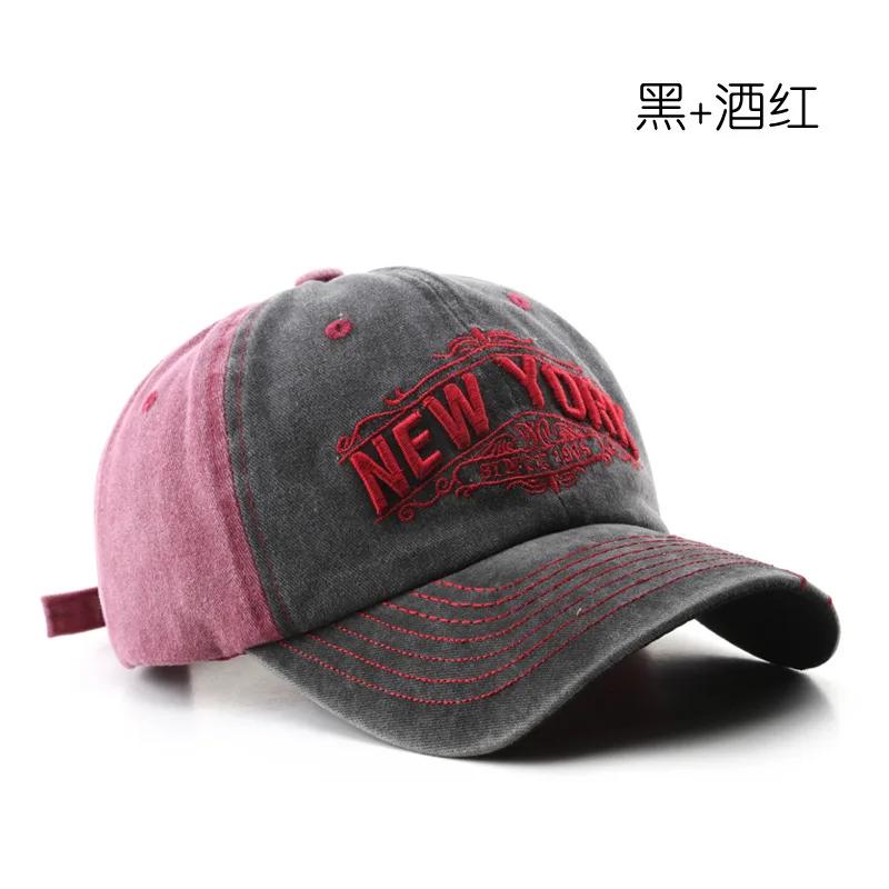 

Мужская шляпа бейсболка мужская женская регулируемая перфорированная джинсовая панк-стиль высокое качество хлопок модная солнцезащитная шляпа Adjustable