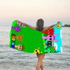 1pc SPRUNKI8 Beach Towel, Beach and Seaside Swimming Pool Equipment, Fashion Pattern, Rectangular, Travel Essentials