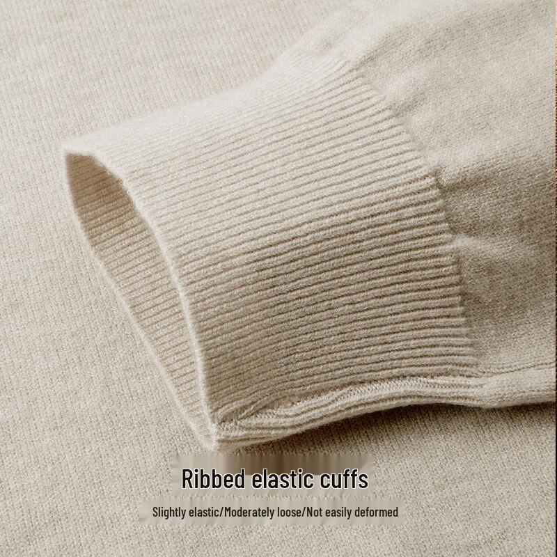 FIRS Men's Far Infrared Machine Washable Crew Neck Knit Sweater