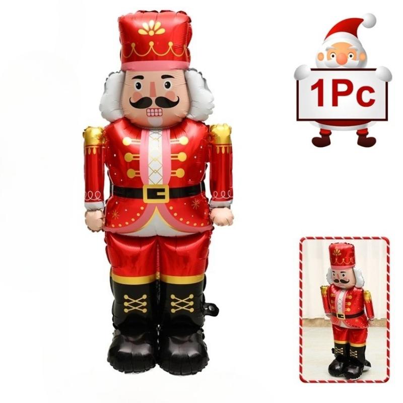 1pc Large Christmas Standing Foil Balloons Christmas Tree Santa Claus Snowman Nutcracker Christmas Foil Balloon New Year Balloon