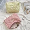 3272 Cloud Fresh Quilted Hand-held Cosmetic Bag Change Bag Large Capacity Liner Bag Lipstick Cosmetic Storage