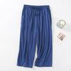 Men's Casual Modal Cropped Pants - Comfortable for Outdoor, Pajama, or Home Wear - Loose Fit for Spring and Summer.