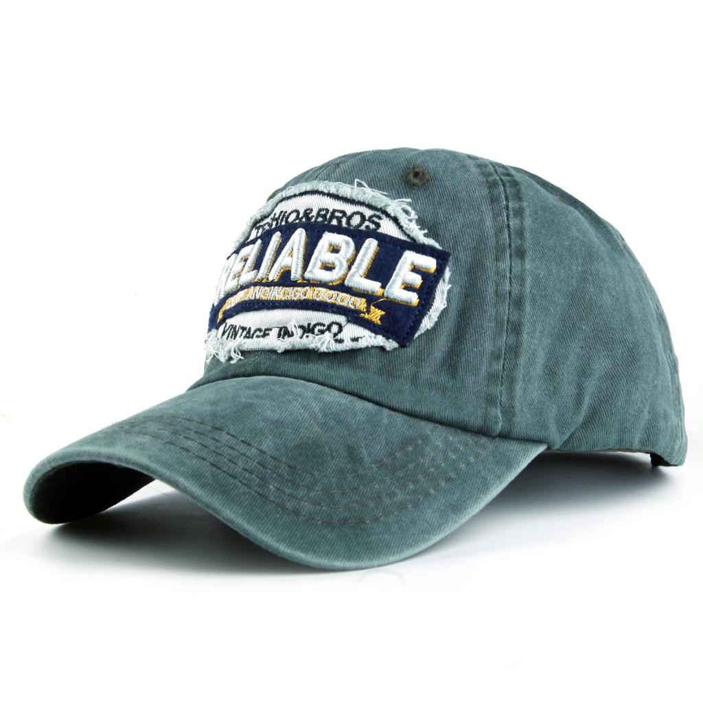 Men's Embroidered Washed Cotton Stitching Baseball Cap, Korean Style