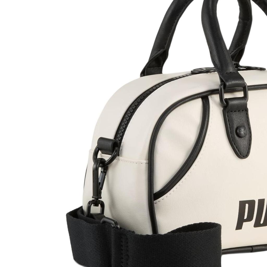 New PUMA Polyester Shoulder Bag, Crossbody Bag, Handbag Mini Unisex White 091137-03