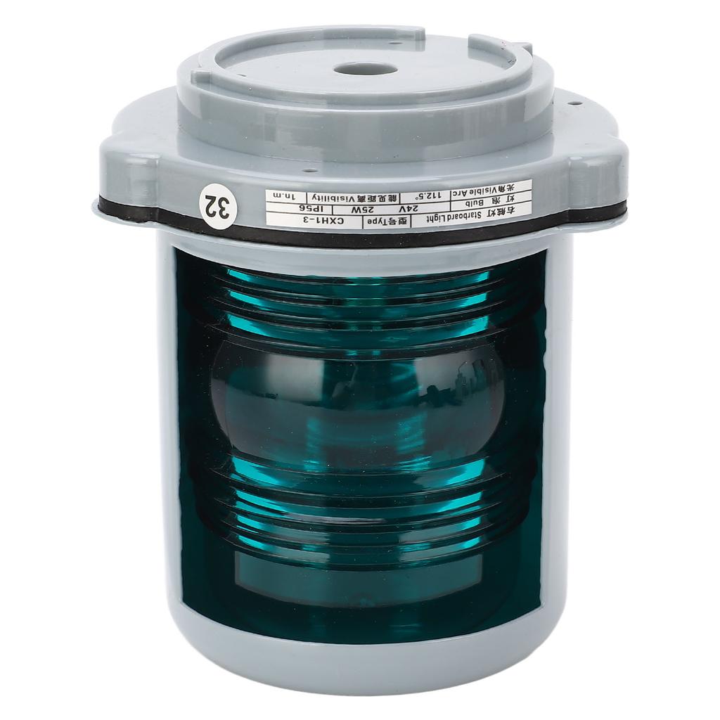 Starboard Navigation Light Green LED Anchor Navigation Lamp Signal Mast Light for 12M Boat DC24V 25W