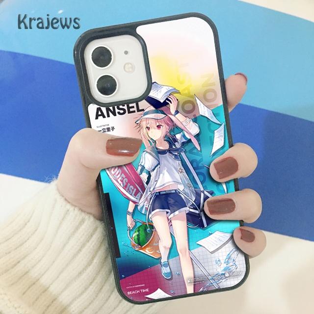 Krajews Amiya Ansel Arknights Soft Phone Case Cover For iPhone 14 5 SE 6s 7 8 plus X XR XS 11 12 13 pro max Samsung S21 S22ultra