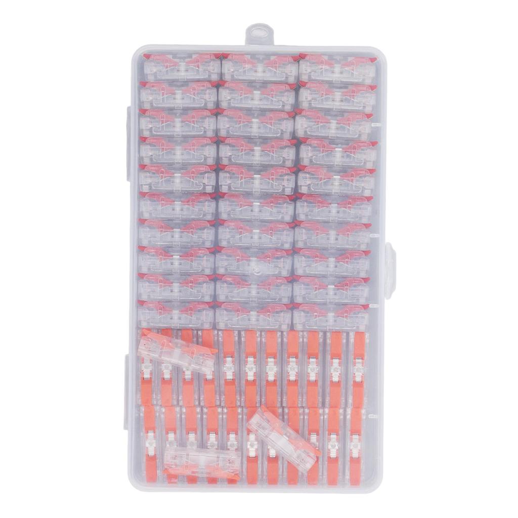 55Pcs Mini Quick Connect Lever Nut Wire Connector PC Shell Strong Conductivity Lever Wire Terminals 250V 32A