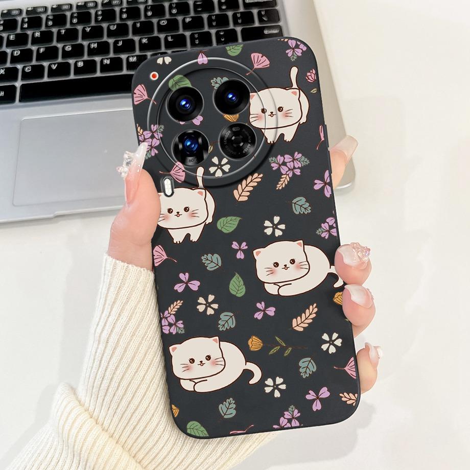For Tecno Camon 30 Premier Case Cover Soft Silicone TPU Flower Girly Fashion Phone Case For Tecno Camon 30 5G /4G Bumper Fundas
