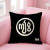 Aargentinian M-Milo Jj Cushion Cover Natural Linen Pillow Case Double-Sided Print Decorative Sofa Pillowcase Home Decor Gift