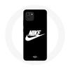 Case - Nike - Samsung Galaxy A03 - Silicone - Flexible - White Logo On Black
