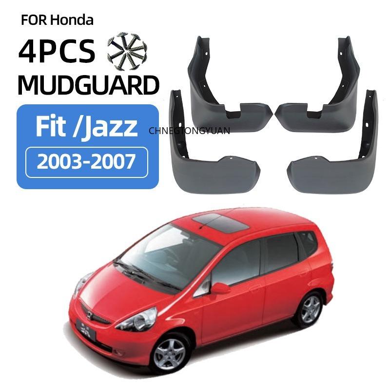 For Honda Jazz Fit Hatchback 2003 2004 2005 2006 2007 4pcs Mud Flaps Mudflaps Front Rear Fender Guard Mudguards Car Accessories