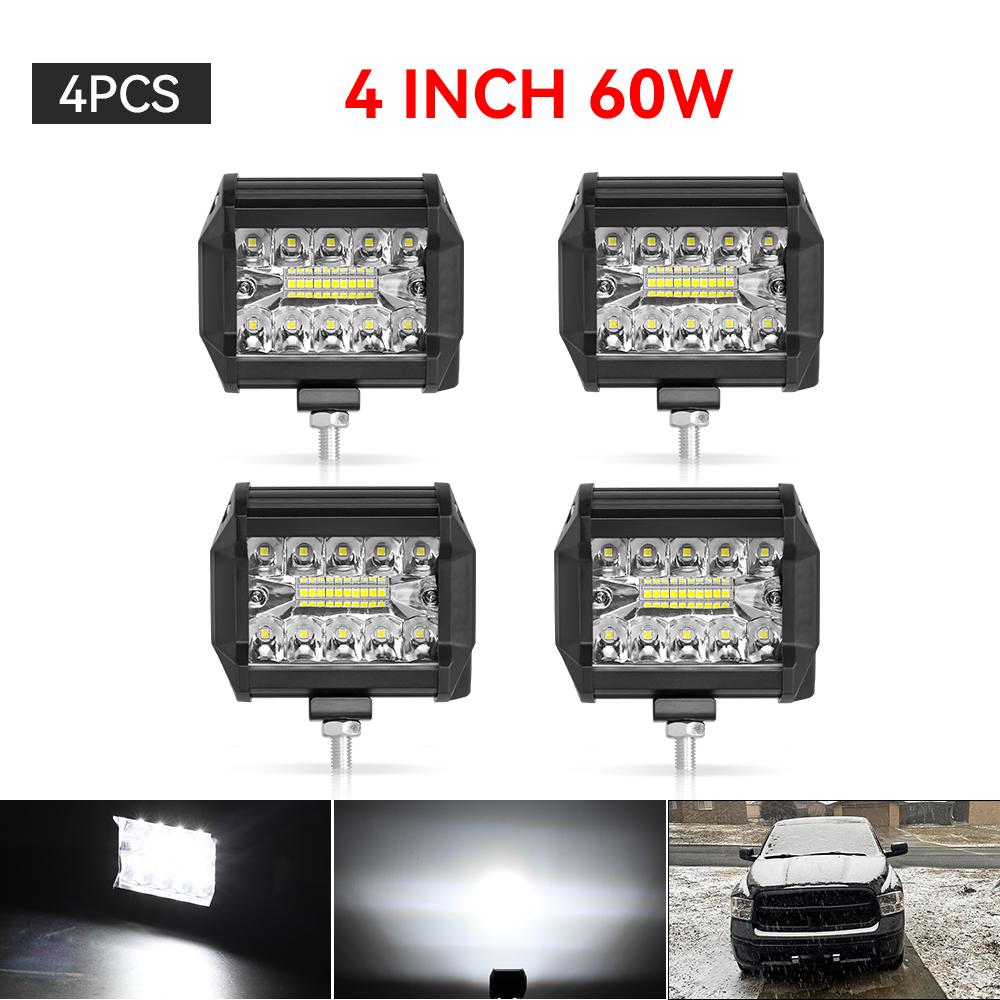 12V 24V LED Bar Offroad Spot Flood Combo LED Light Bar/Work Light for Truck Car SUV 4WD 4x4 Boat ATV Barra LED Headlights