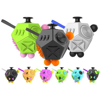 12 Kenarlı Fidget Küpü Duyusal Oyuncaklar Stresi ve Kaygıyı Giderir Depresyon Karşıtı Küp Çocuklar ve Yetişkinler için ADHD ADD OKB Otizm ile