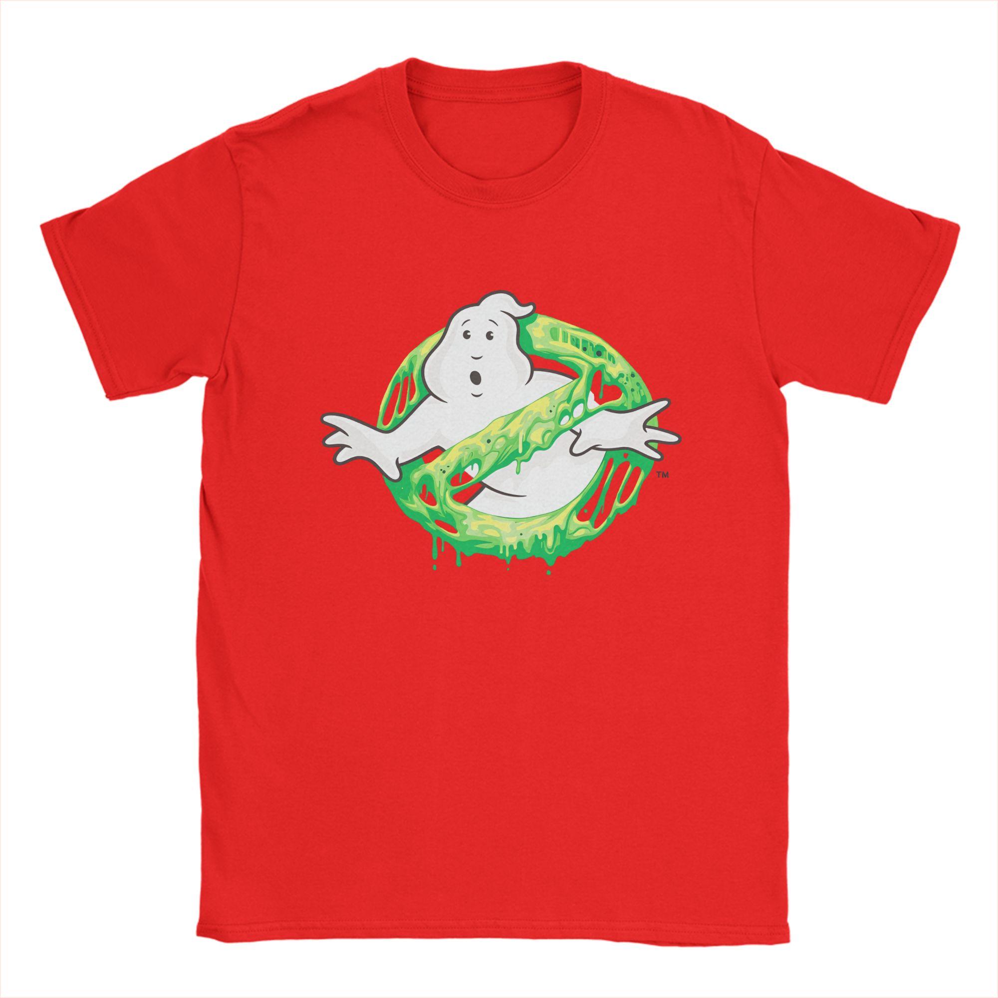 

Oversized TShirt Beach Ghostbusters Slimer Neon Hippie T Shirts Cotton Tshirt for Unisex Y2K Funny Loose Short Sleeve Tops S
