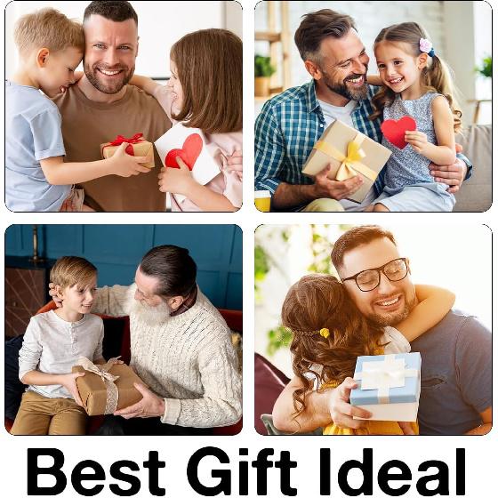 Dad Gift From Daughter, Gifts for Father Fathers Day Birthday, Dad Clear Acrylic Desk Decorative Sign Home Office Desk Decor