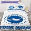 Custom Name Brighton Pattern Bedding Uilt Set Uilt Cover Pillowcase Home Decoration Birthday Gift (1*duvet Cover+2*pillowcase Without Core)