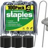 Agrafes de jardin en U, piquets de clôture robustes, piquets de gazon, piquets de paysage galvanisés pour maintenir les pelouses, clous de sol pour barrière
