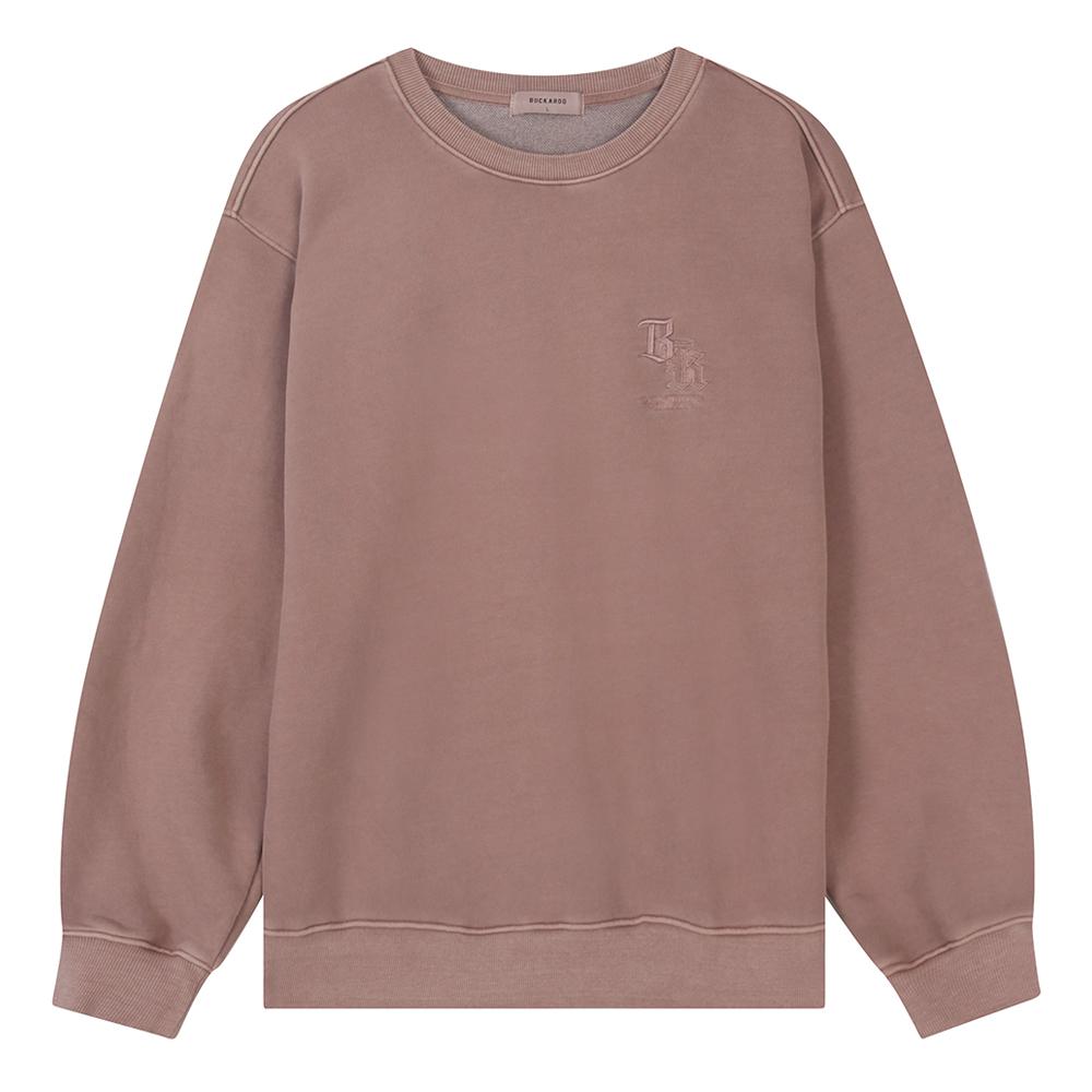 Burkeru Dyed Embroidery Sweatshirt Dark Pink Dark Pink_Xl