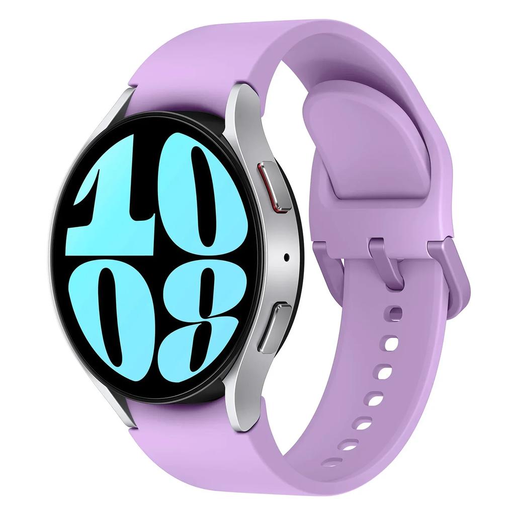 Silikonowy pasek Do Samsung Galaxy watch 6 4 Classic 47mm 43mm 46mm Zakrzywiony oryginalny zamienny pasek Do Watch 7 6 5 4 40mm 44mm