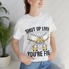 Shut Up Liver YOURE FINE Funny T Shirt Humor Drinking Beer T Shirt Casual Fashion Loose Unisex Streetwear Summer Short Sleeve Tees
