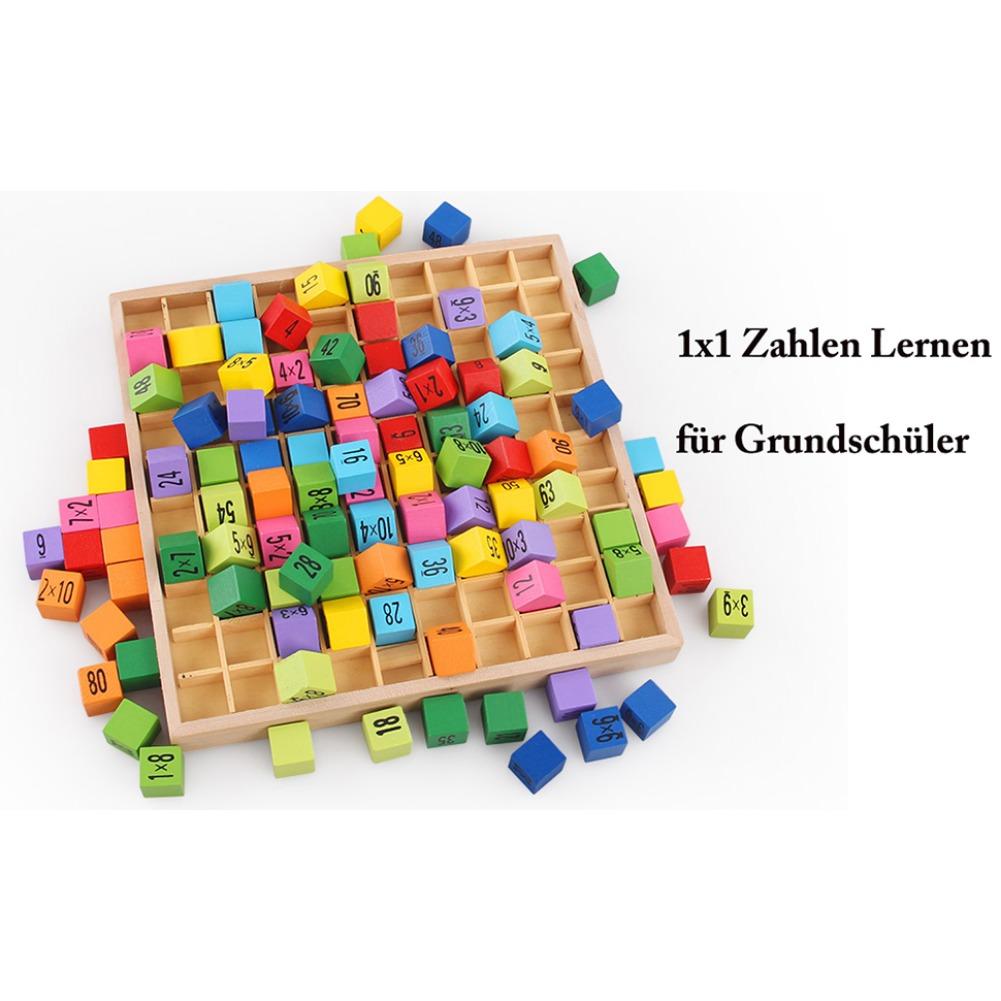 Zahlenlern-Rechenbrett aus Holz 1 x 1, Mathe-Lernspielzeug, bunte Holzspielzeugwürfe, Rechenbrett, Mathe-Lernspiele