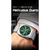 POEDAGAR Luxury Man Wristwatch Original Business Stainless Steel Quartz Watch Waterproof Date Men's Watches Week Clock Reloj