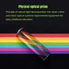 25x25x80mm Glass Physics Teaching Refracted Light Students Present for Science Refracted Light Spectrum Rainbow