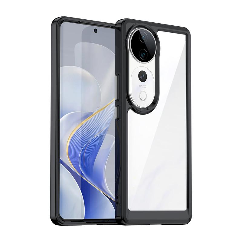

For Vivo V40 Pro Case Vivo V40 V40 Pro 5G Cover Funda Luxury Clear PC + TPU Silicon Shockproof Phone Back Cover For Vivo V40 Pro Vivo V40 Pro
