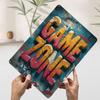Game Zone Graffiti Printed Poster Customized Wall Art Retro Vintage Metal Tin Signs for Bathroom Decor Room Decoration At Home