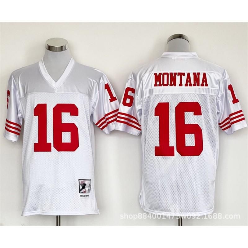 San Francisco 49ers Retro Football Jersey Mens Cotton Blend Training Uniform American Practice Fan Wear