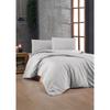 Bedding Set - 1 Duvet Cover 220 X 240 Cm + 2 Pillowcases 60 X 60 Cm - 100% Reinforced Cotton - Grey