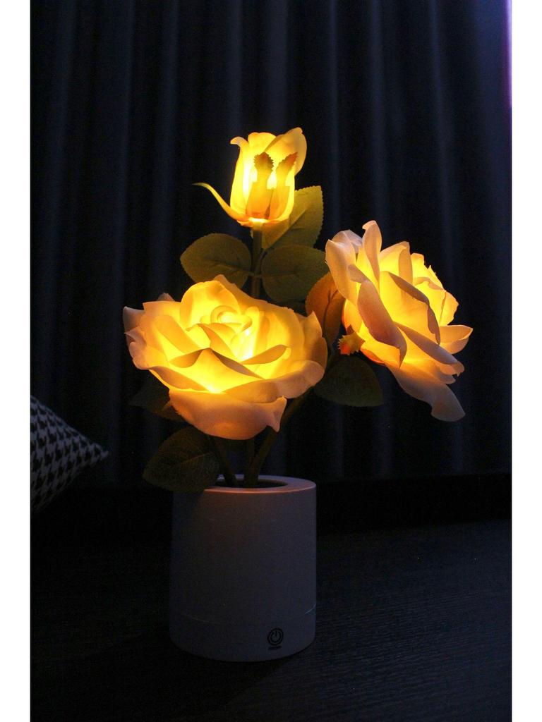 Creative Red Rose Table Lamp - Romantic Night Light for Festivals, Birthdays, Qixi, and Valentine's Day