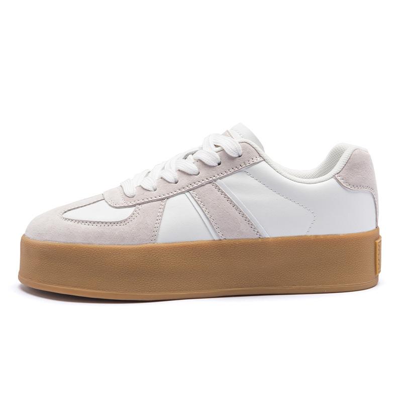 Augustine retro German training shoes women's 2025 new autumn platform Forrest Gump board shoes casual sports white shoes