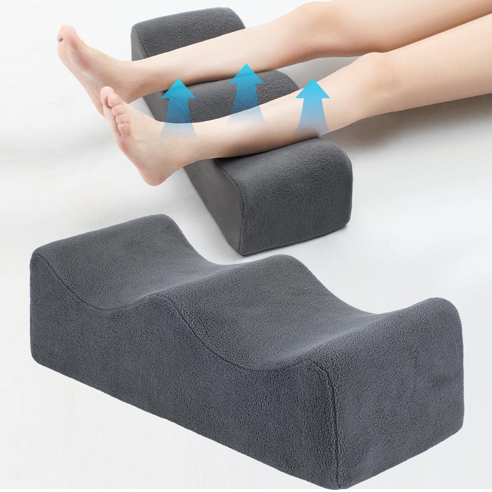 Leg Pillows, Relief Waist Pain Leg Cushion, Sleeping Leg Raiser for Bed, Sofa, Lounge Chairs, Bottom anti-slip & two Fixed Bands