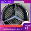 2025 Hot For Mercedes Benz 18.5cm Hollow Style Car Front Grill Emblem W204 With Base For Mercedes Benz C CLASS W204 GLK W204 B W