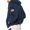 Men's 2023 Double-Sided Fleece Hooded Flag Logo Jacket