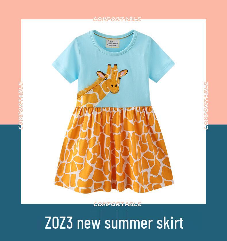 Stilvolle europäische und amerikanische Sommerkleider und -tops für Kinder 2026 – Kurzarm-Prinzessinnenkleider für Babys