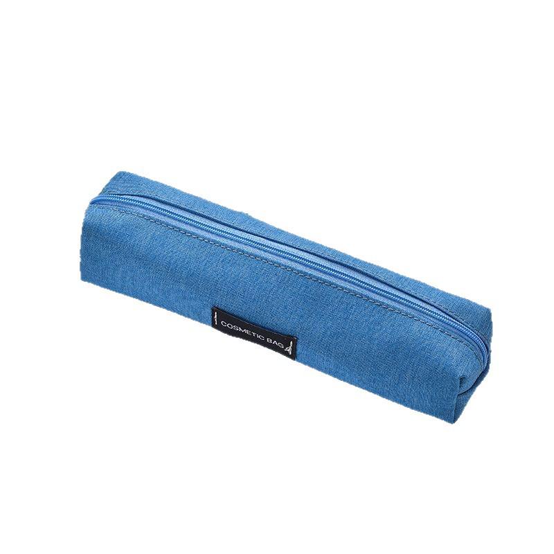 Canvas Pencil Case, Solid Color, Large Capacity Stationery Box, Pencil Storage and Document Bag