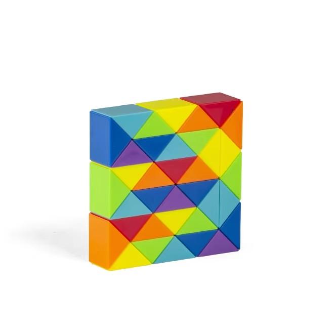 Dingsheng 24 a 36 48 60 72 Segmentů Kouzelné Pravítko Had vícebarevné 3D puzzle Fidget hra Fidge Kostka Twist Transformovatelná Dětské Puzzle