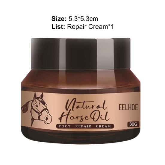 30g Pedicure Cream Effective Reduce Fine Lines Delicate Horse Oil Foot Repair Cream for Beauty