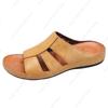 Fashion 2025 Men's plus size leather slippers with super strong elasticity, stylish, non slip and wear-resistant slippers