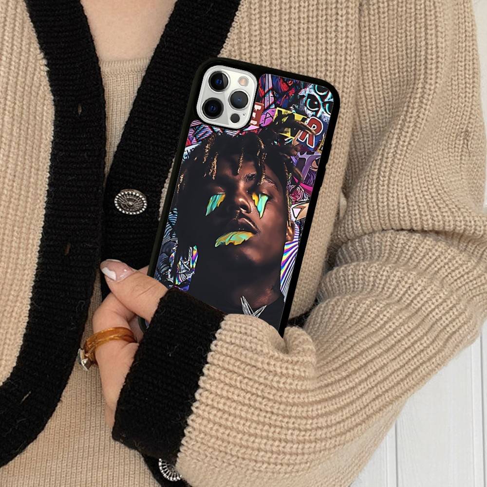 Rapper J-Juice Wrld Phone Case Wireless Charging PC+TPU For IPhone 11 12 13 14 15 16 17 Pro Max Plus Case