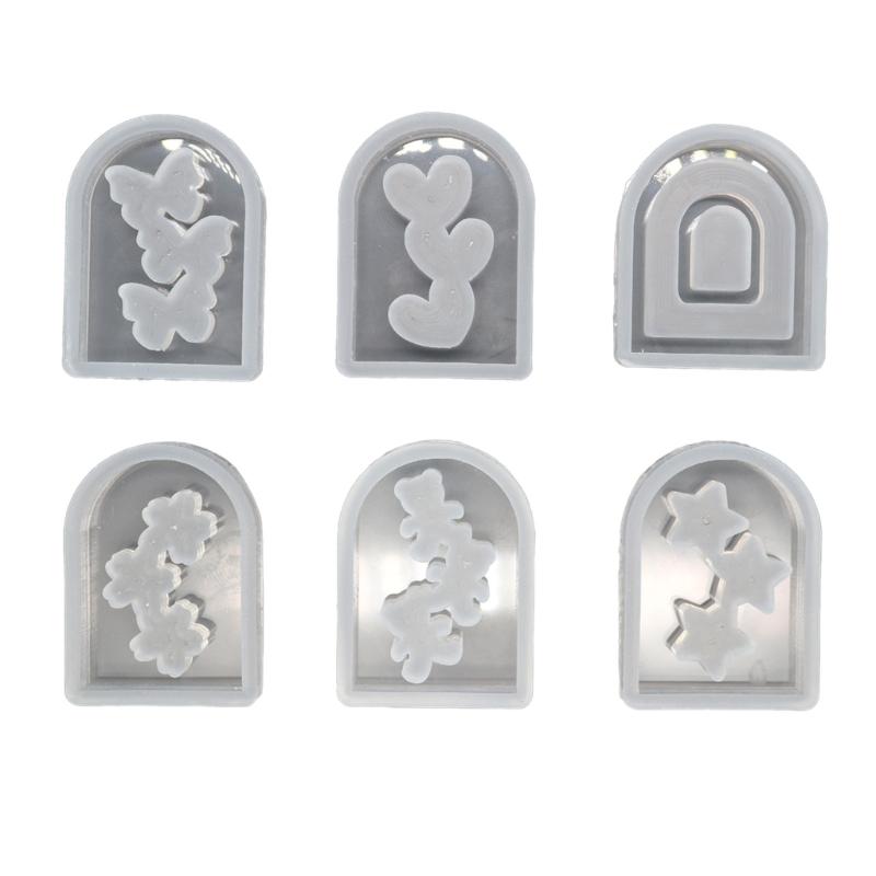 High Quality Liquid Silicone Mold Innovative Arched Door Quicksand Mold Perfect for DIY Crafts Keychains and Phone Cases