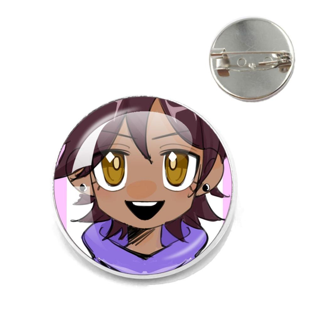 Anime The Owl House Brooches Luzura Amity Blight Lapel Pins Round Creative Cartoon Badge for Backpack Jewelry Accessories Gifts