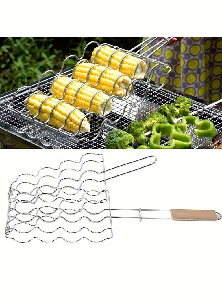 Foldable Handle Corn Grill Tongs Bbq Grill Corn