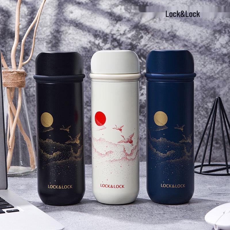 Lock&Lock Crane Dance Ceramic Insulated Tumbler 400ML