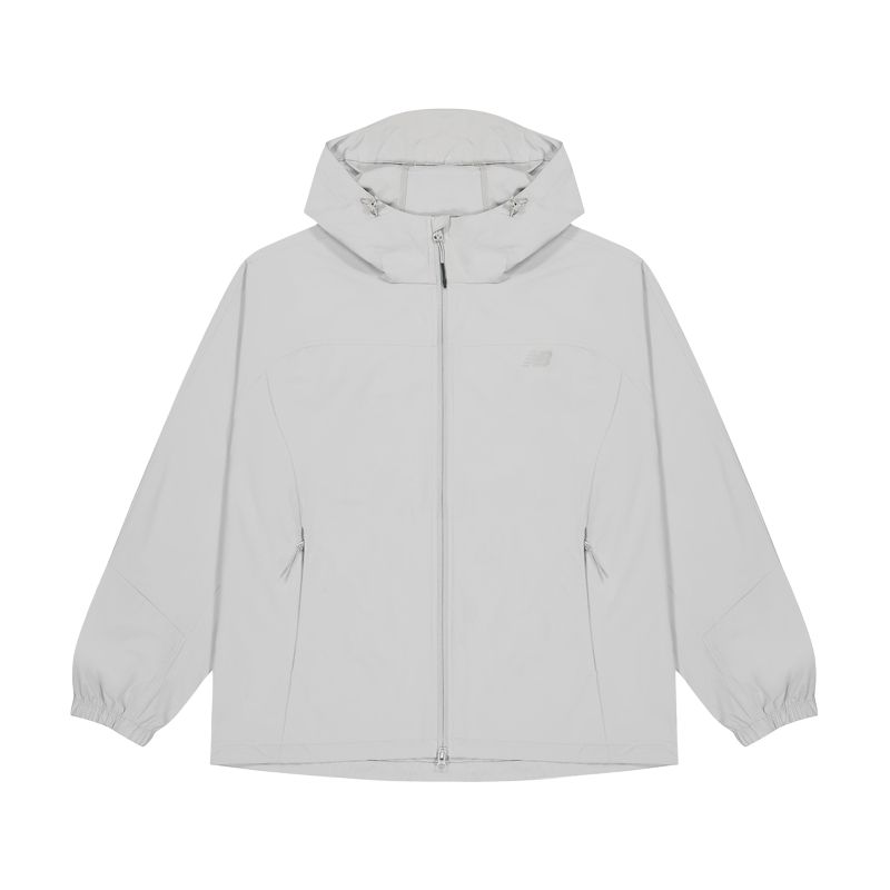 

New Balance Jackets Men s Gray Hooded Moderate Other NAF36431-BEI XXL